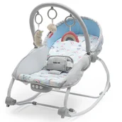 Leżaczki i huśtawki - Baby Mix Leżaczek multifunkcyjny z wibracjami Unicorn - miniaturka - grafika 1