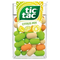 Cukierki - Tic Tac Drażetki o smaku owoców yuzu mandarynki cytryny oraz cytryny-limetki 18 g - miniaturka - grafika 1