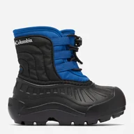 Buty dla chłopców - Śniegowce chłopięce wodoodporne Columbia Children's Powderbug Snowlite Lace 2103522433 31 (13US) Czarny/Niebieski (195981538700) - miniaturka - grafika 1