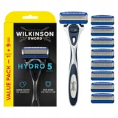 Maszynki do golenia i wkłady - Golarka WILKINSON Hydro 5 + 8 ostrzy - miniaturka - grafika 1