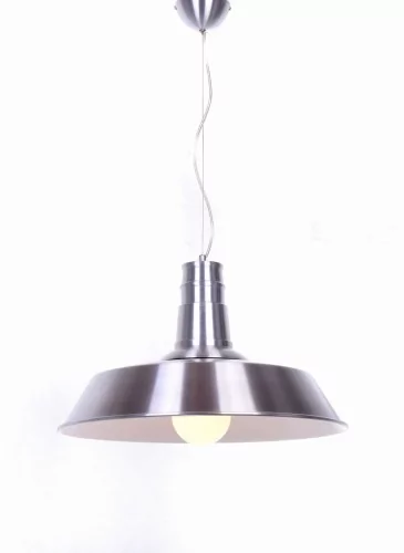 Lumina Deco Industrialna LAMPA wisząca SAGGI LDP 7808 SL) Deco metalowa OPRAWA zwis srebrny