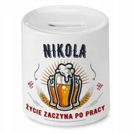 Skarbonki - Skarbonka 330 ml Dla Tomka Syna Dziecka Prezent z Nadrukiem ze Zdjęciem + Opakowanie na prezent (wzór 02) - miniaturka - grafika 1