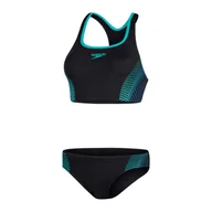 Stroje kąpielowe - Strój kąpielowy damski Speedo Plmt Rcbk 2PC - miniaturka - grafika 1