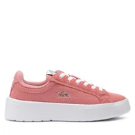 Sneakersy damskie - Sneakersy Lacoste Carnaby Platform Lite 747SFA0084 Różowy - miniaturka - grafika 1