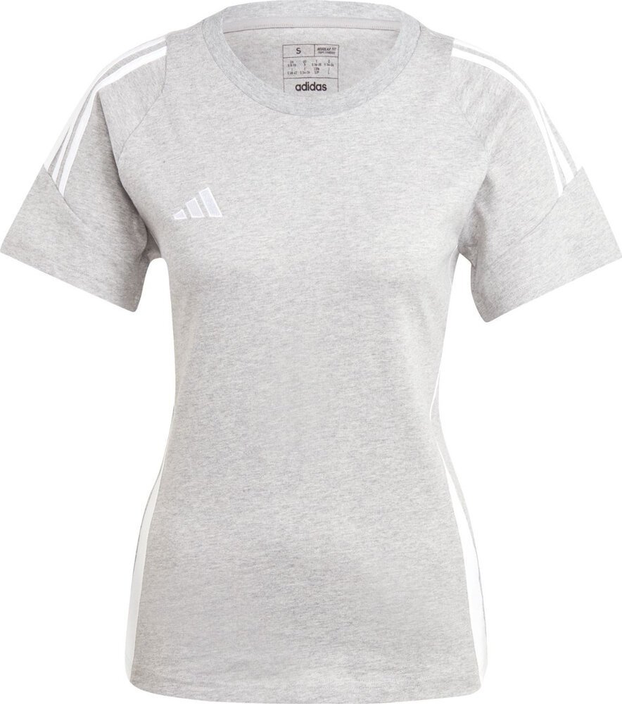 Adidas Koszulka damska adidas Tiro 24 Sweat Tee szara IR9355 S