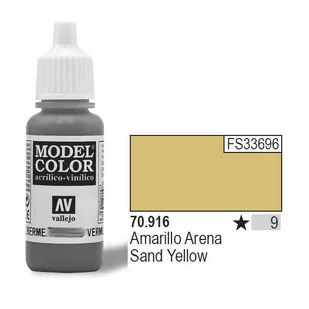 Vallejo Model Color Sand Yellow 17ml 70.916 - Akcesoria do gier planszowych - miniaturka - grafika 1