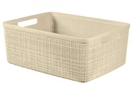 Kosze wiklinowe - Żółty koszyk Curver Jute, 12 l - miniaturka - grafika 1