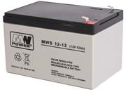 Baterie do zasilaczy awaryjnych UPS - Akumulator Agm żelowy Mwp Mws 12-12 (12V 12Ah) - miniaturka - grafika 1