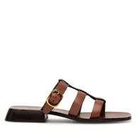 Klapki i japonki damskie - Klapki Gino Rossi MALI-112791 Brązowy - miniaturka - grafika 1