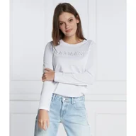 Bluzki damskie - Armani Exchange Bluzka | Regular Fit - miniaturka - grafika 1