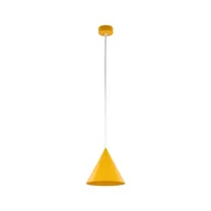 Lampy sufitowe - Ozdobna, żółta, stożkowa lampa wisząca ⌀19cm TK 10077 z serii CONO - miniaturka - grafika 1