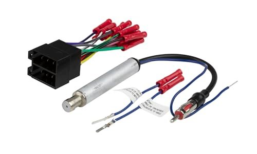 SCOSCHE VW1A2B kompatybilny z Select 1986-2004 VW i Audi wiązka przewodów i anteny zestaw adapterów