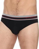 Bielizna sportowa męska - Slipy męskie Brubeck Active Wool BE10110 czarny - miniaturka - grafika 1