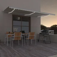 Markizy - Automatycznie zwijana markiza, LED i czujnik wiatru, 600x350 cm - miniaturka - grafika 1