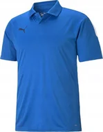 Koszulki męskie - Puma Koszulka męska Puma teamLIGA Sideline Polo niebieska 657257 02 S - miniaturka - grafika 1