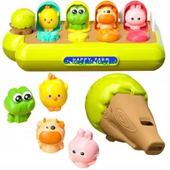 Zabawki interaktywne dla dzieci - Wyskakujące Kolorowe Zwierzątka Zabawka Edukacyjna Interaktywna Las - miniaturka - grafika 1