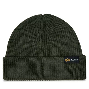 Czapka Alpha Industries Dockers Beanie 138905 Dark Olive 142 - Czapki męskie - miniaturka - grafika 1