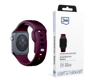 3mk do Apple Watch 44/45/49mm Wiśniowy - Akcesoria do zegarków - miniaturka - grafika 1