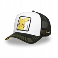 Czapki i chusty sportowe męskie - Czapka z daszkiem Capslab Pokemon Pikachu biało/czarna uniwersalny - miniaturka - grafika 1