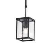 Lampy ogrodowe - QAZQA Industriële buiten hanglamp zwart IP44 - Charlois - miniaturka - grafika 1