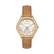 Zegarki damskie - Zegarek Michael Kors Sage MK4819 Brązowy - miniaturka - grafika 1