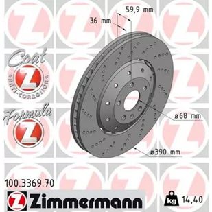 Zimmermann Tarcza hamulcowa 100.3369.70 - Tarcze hamulcowe - miniaturka - grafika 1