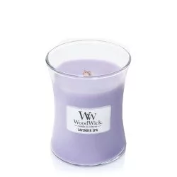 Świece - WoodWick Lavender Spa Świeca średnia 0,65 kg 92492E - grafika 1