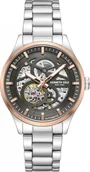 Zegarki męskie - Zegarek męski KENNETH COLE KCWGY0046402 stalowy klasyczny skeleton - miniaturka - grafika 1