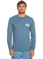 Koszulki męskie - Quiksilver Koszulka męska Basic Blue M - miniaturka - grafika 1
