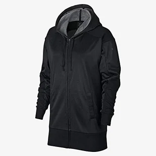 Nike Damska kurtka z kapturem Dry Full Zip czarny Black/Htr/Black S - Kurtki damskie - miniaturka - grafika 1