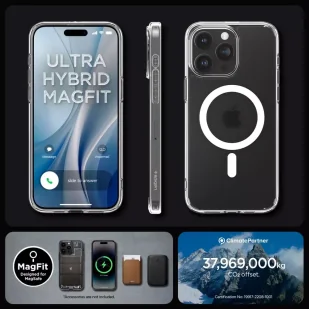 Etui Spigen Ultra Hybrid Mag do MagSafe do iPhone 15 Pro frost clear - Etui i futerały do telefonów - miniaturka - grafika 14