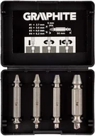 Narzędzia sieciowe - Graphite Wykrętaki dwustronne do zerwanych śrub lub uszkodzonych gniazd, zestaw 4 szt. - miniaturka - grafika 1