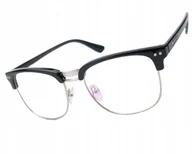Okulary korekcyjne, oprawki, szkła - Okulary do Czytania z filtrem światła niebieskiego Retro +1.5 - miniaturka - grafika 1