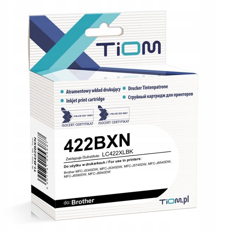 Tusz Tiom do Brother 422BXN LC422XLBK 3000 str. 64ml black