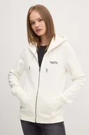 Bluzy damskie - Superdry bluza damska kolor beżowy z kapturem z aplikacją W2012047F-71D - miniaturka - grafika 1