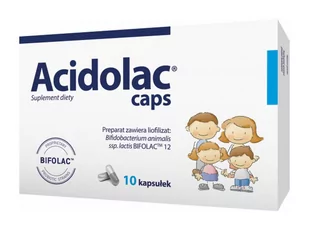 Polpharma Acidolac caps x 10 kaps - Układ pokarmowy - miniaturka - grafika 1