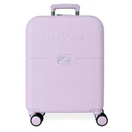 Walizki - Pepe Jeans Accent Walizka kabiny Fioletowy 40x55x20 cms Twarde mocowanie ABS TSA Wbudowany 37L 2,74 kg 4 koła Bagaż ręczny, Fioletowy, Maleta, Walizka kabinowa - miniaturka - grafika 1