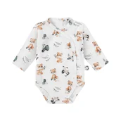 Body dla niemowląt - Body niemowlęce z długim rękawem 50 Retro Fox - miniaturka - grafika 1