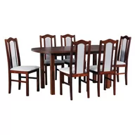 Stoły z krzesłami - Zestaw stół i 6 krzeseł drewnianych WENUS 1 + BOS 2 - miniaturka - grafika 1