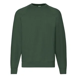 Bluza męska Raglan Sweat Fruit of the Loom - Butelkowy zielony M - Bluzy męskie - miniaturka - grafika 1