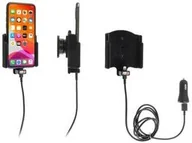 Uchwyty samochodowe do telefonów - Uchwyt do Apple iPhone 11 Pro z wbudowanym kablem USB oraz ładowarką samochodową - miniaturka - grafika 1