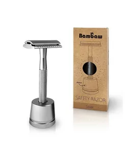 Wielorazowa Maszynka Do Golenia + Żyletka I Stojak - Maszynki do golenia i wkłady - miniaturka - grafika 1