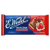 Czekolada - Wedel CZEKOLADA TRUSKAWKOWA NADZIEWANA 100G - miniaturka - grafika 1