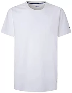 Pepe Jeans Koszulka męska Ralf, biały, XL - Koszulki męskie - miniaturka - grafika 1