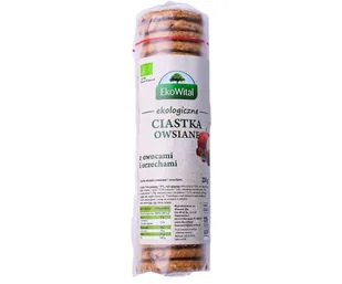 BIO Ciastka owsiane z owocami i orzechami 250 g 1 szt. - Inne przekąski suche - miniaturka - grafika 1