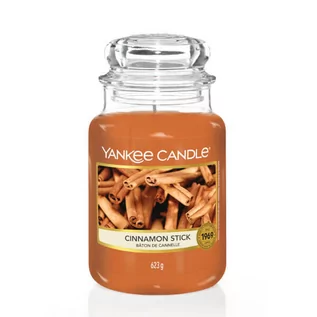 Świece - Yankee Candle Świeca zapachowa duży słój Cinnamon Stick 623g - grafika 1