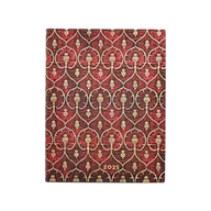 Kalendarze - Kalendarz Paperblanks 2025 Red Velvet Ultra tygodniowy VER Flexi. tydzień na dwóch stronach, zamykany na gumkę, papier 100 gsm - miniaturka - grafika 1