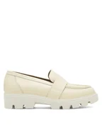 Półbuty damskie - Badura Loafersy AMANTEA-E23-28180NAP Beżowy - miniaturka - grafika 1