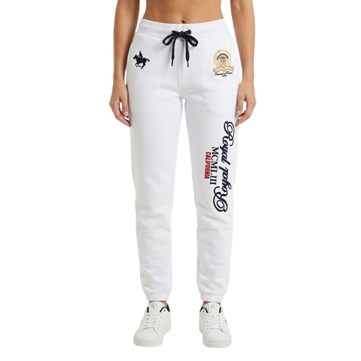 Spodnie damskie Geographical Norawy Manille dresowe białe-XL