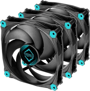 Wentylator Iceberg IceGALE Silent PWM 120 mm 3-pack ICEGALE12P-BBT-3A - Wentylatory komputerowe - miniaturka - grafika 1